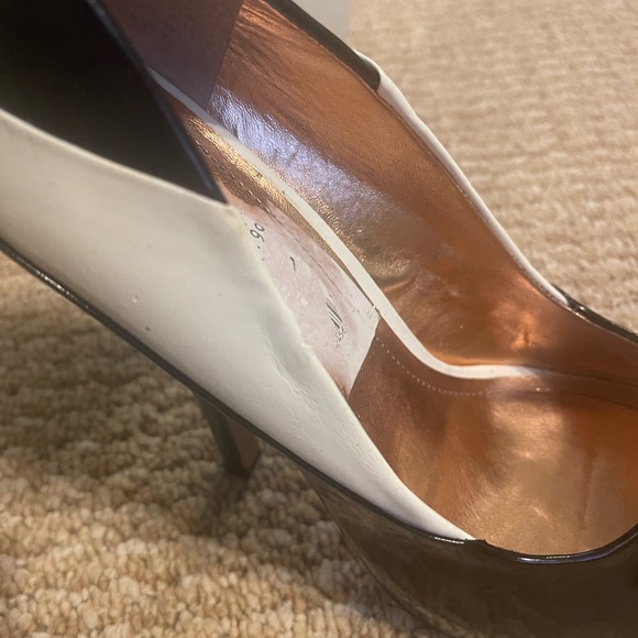 BCBGeneration Colorblock Peep Toe Heels - Picture 10 of 11